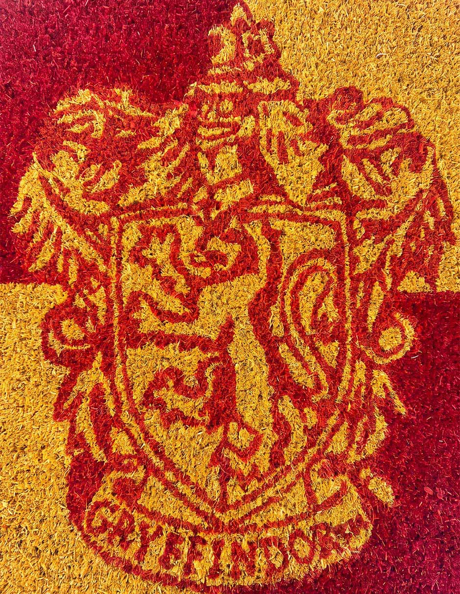 Tapete de entrada para exterior Gryffindor 2