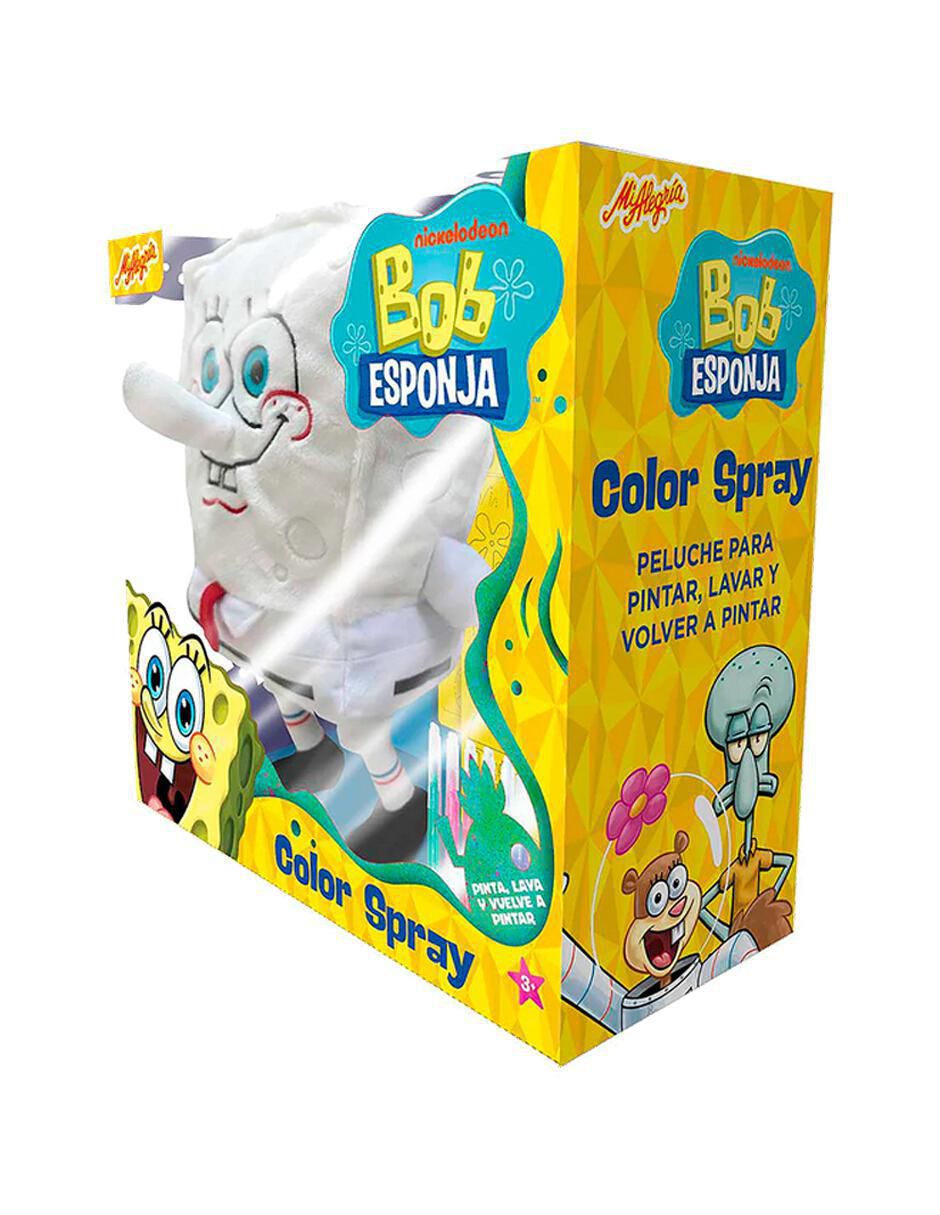 Peluche de Bob Esponja Color Spray de 26 cm