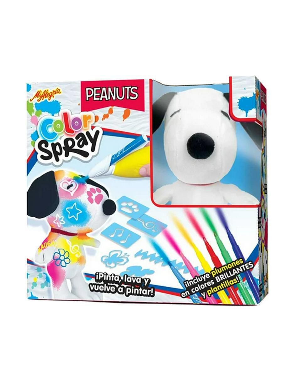 Peluche de Snoopy Color Spray de 26 cm