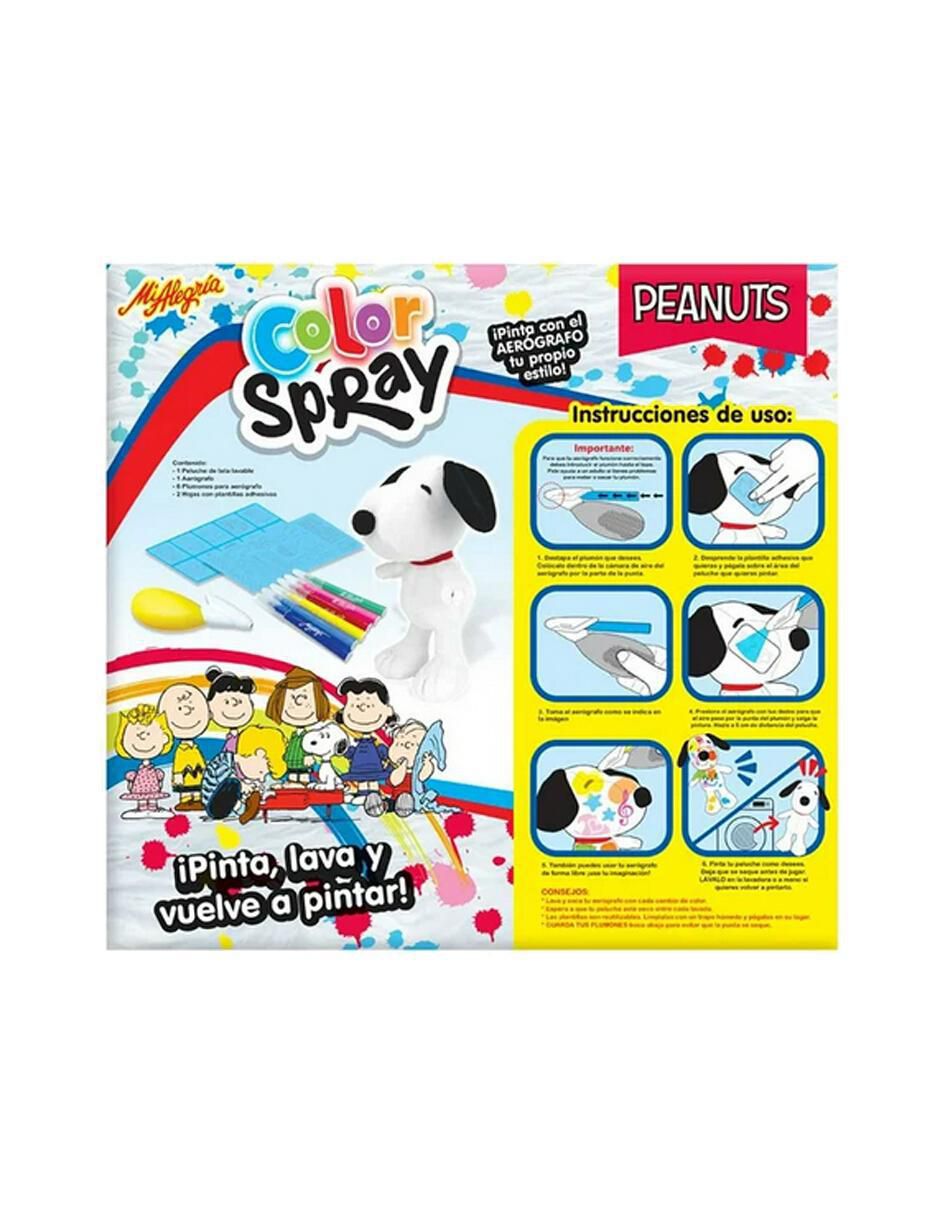 Peluche de Snoopy Color Spray de 26 cm