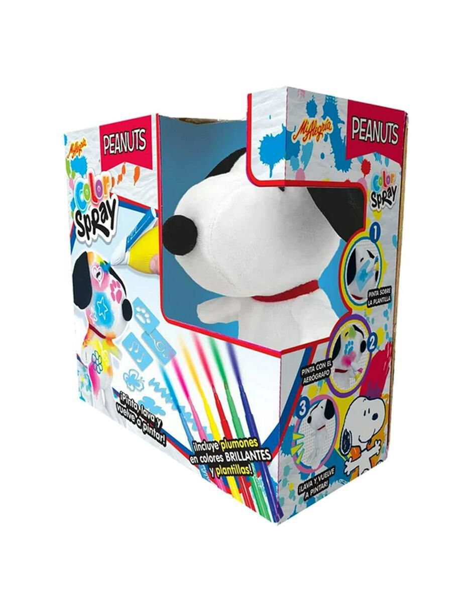 Peluche de Snoopy Color Spray de 26 cm