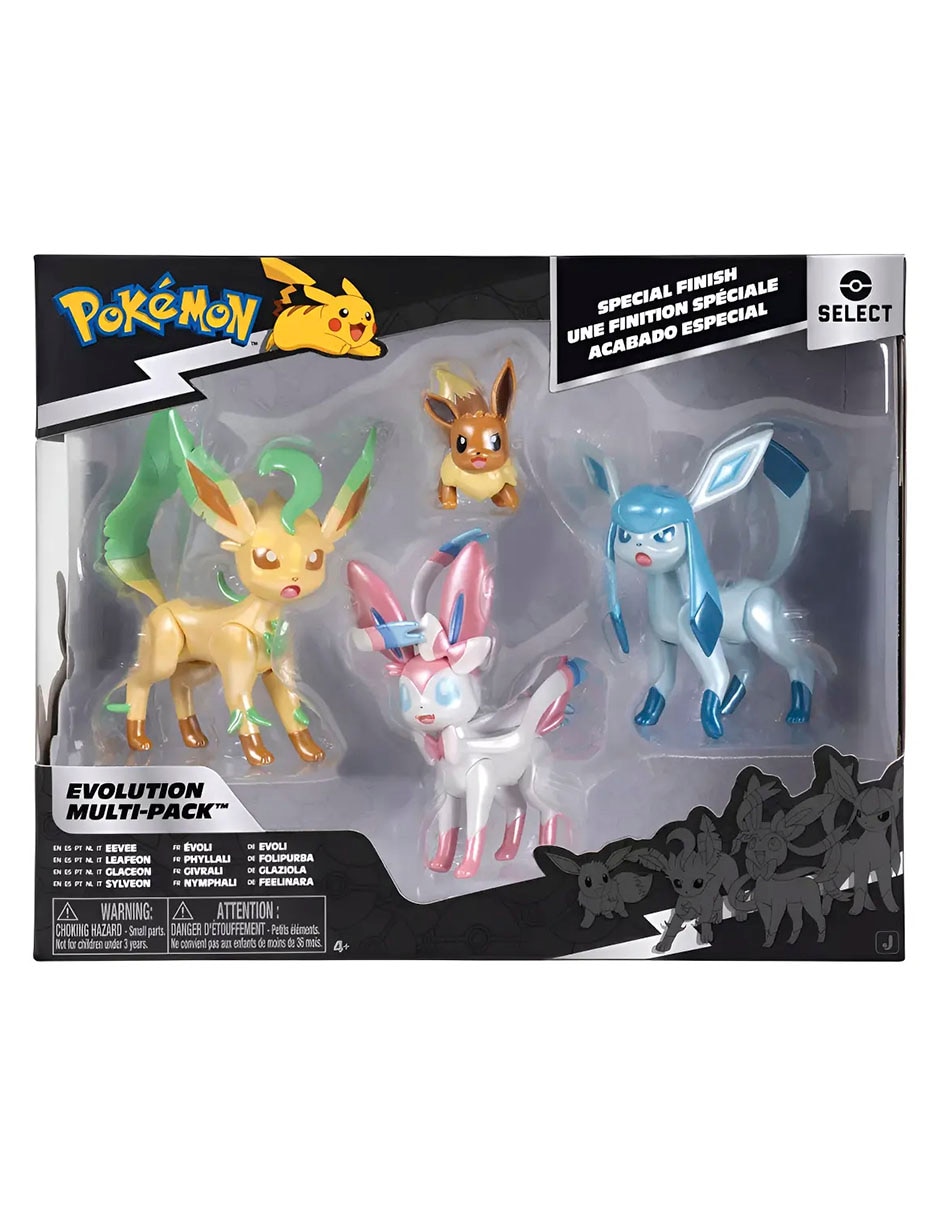 Set De Figuras De Colección Articuladas Pokémon Eevee Leafeon Glaceon Sylveon Especial 6