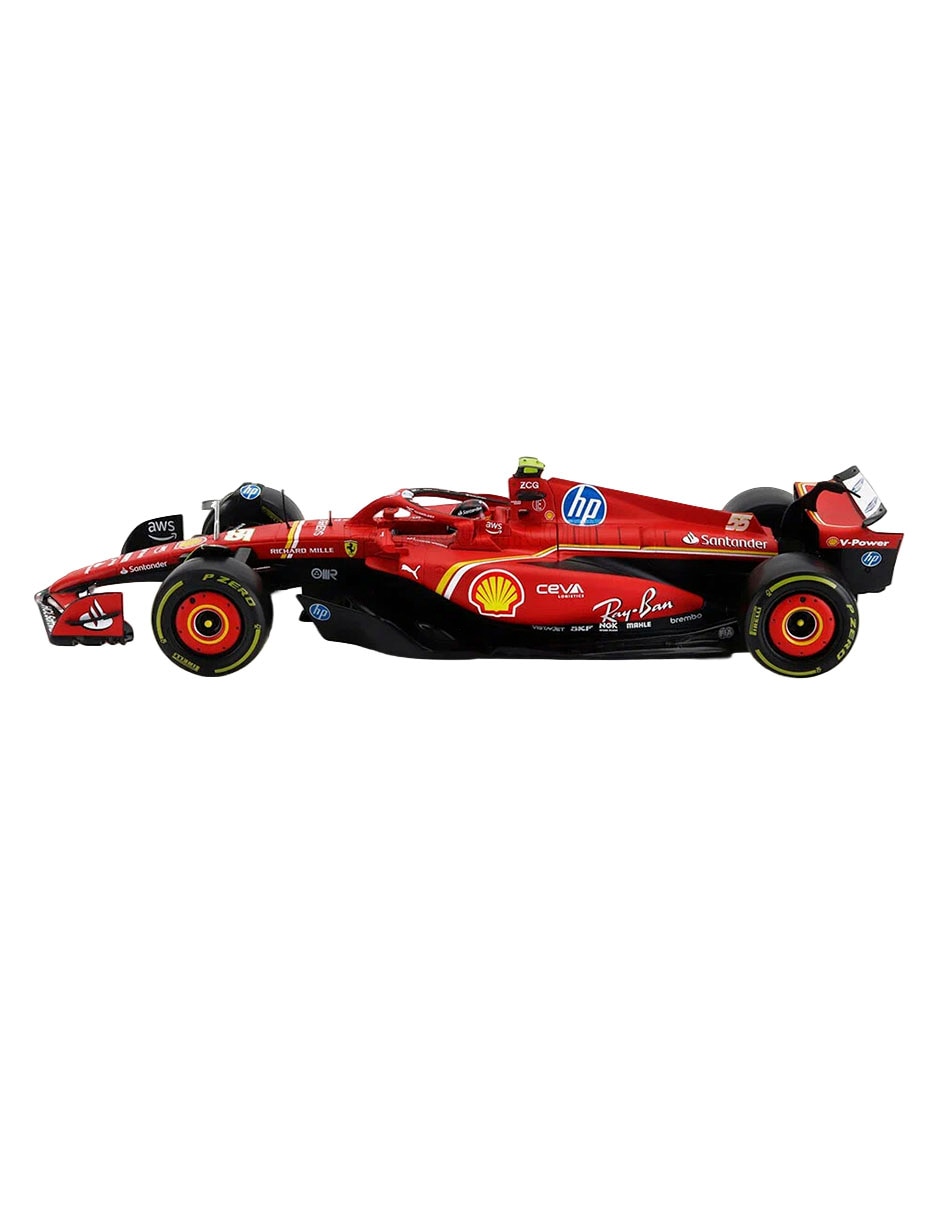 Vehículo 1:24 Racing Die-Cast Metal Kids 16 Charles Leclerc 2