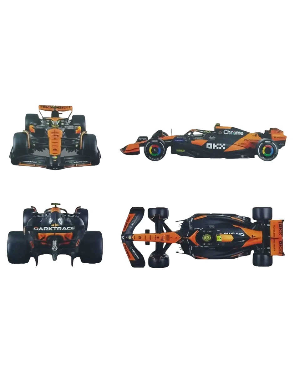 Vehículo 1:24 racing die cast metal kits mclaren mcl38