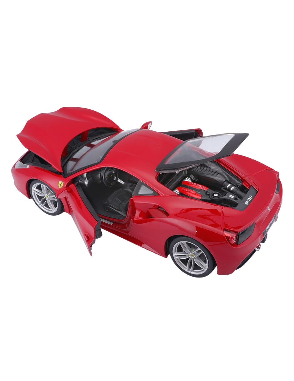 Vehículo bburago 1:18 race and play ferrari 488 gtb