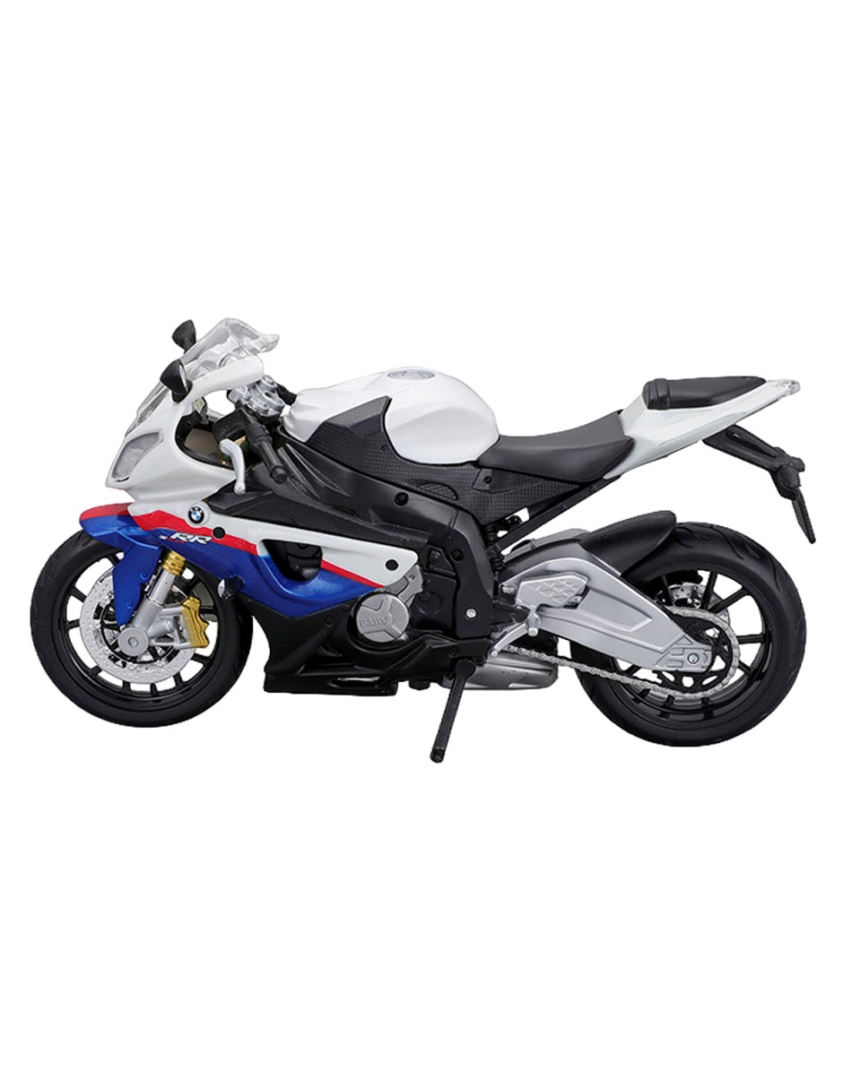Moto BMW S 1000 RR White Blue 4