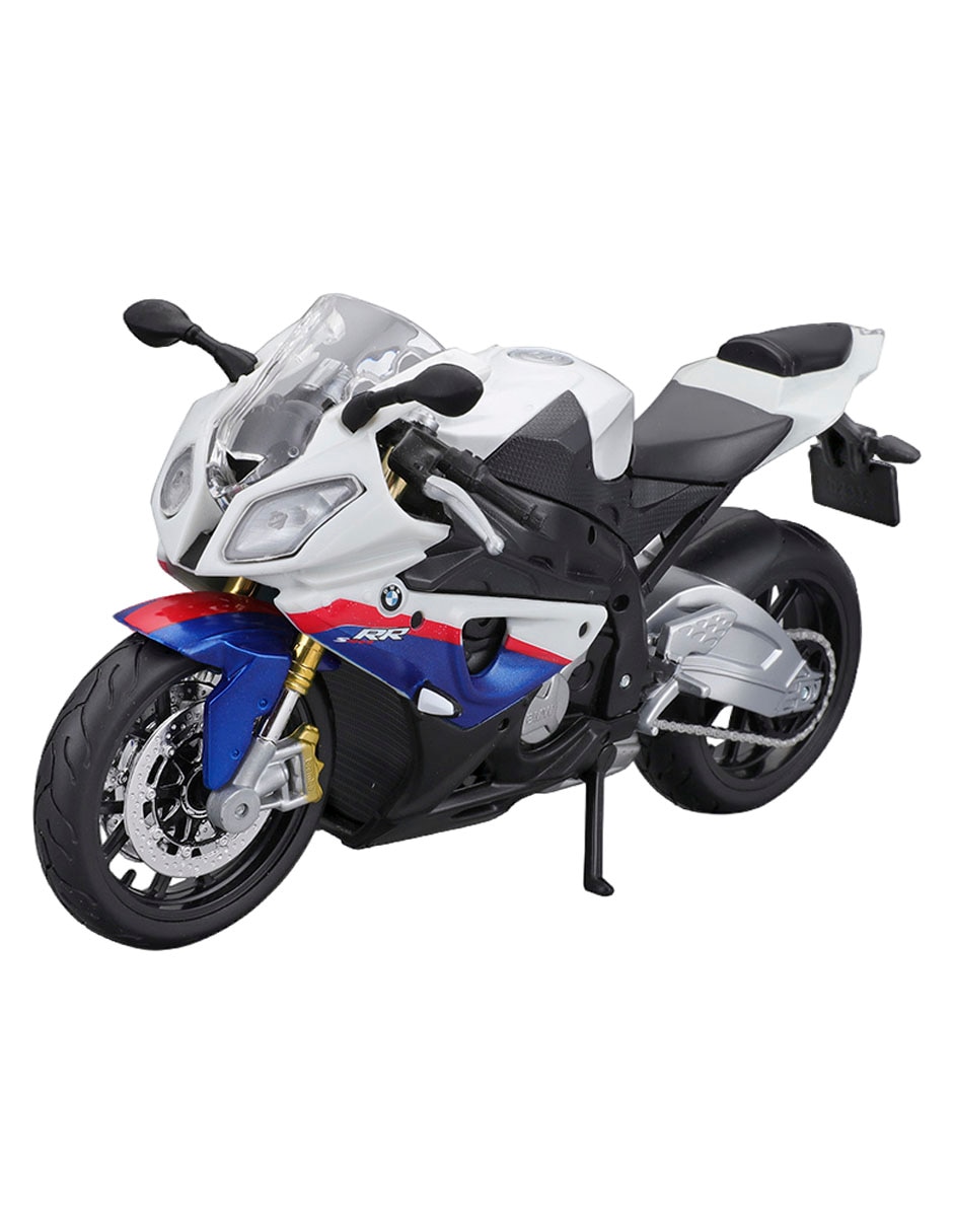 Moto BMW S 1000 RR White Blue Moto BMW S 1000 RR White Blue