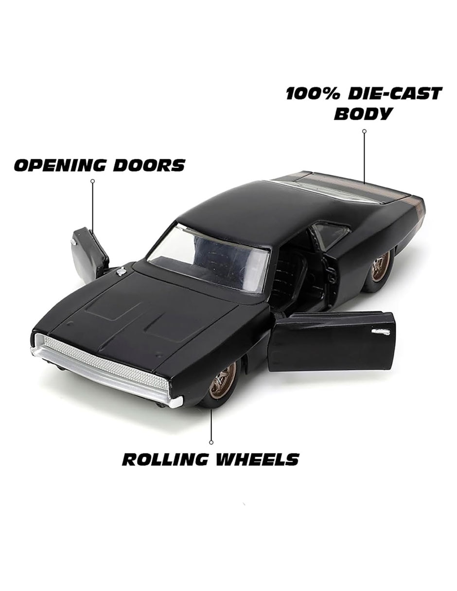 Auto a escala 1:32 1968 Dodge Charger Rápido & Furioso