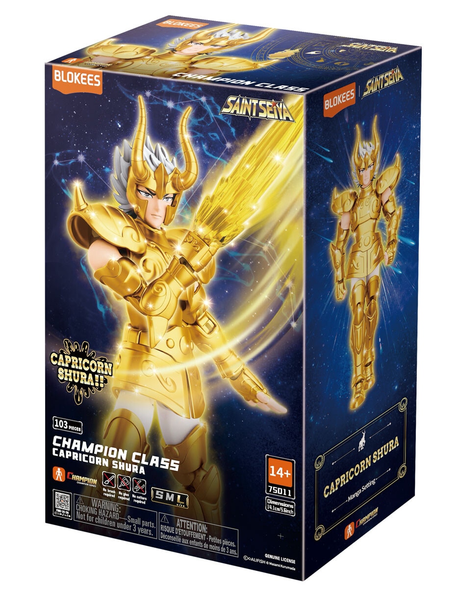 Figura de colección articulada Saint seiya Capricorn Shura Blokees