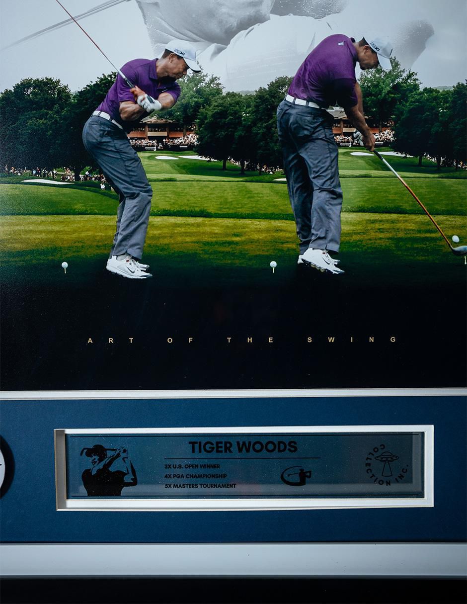 Póster autografiado por Tiger Woods Collection Inc