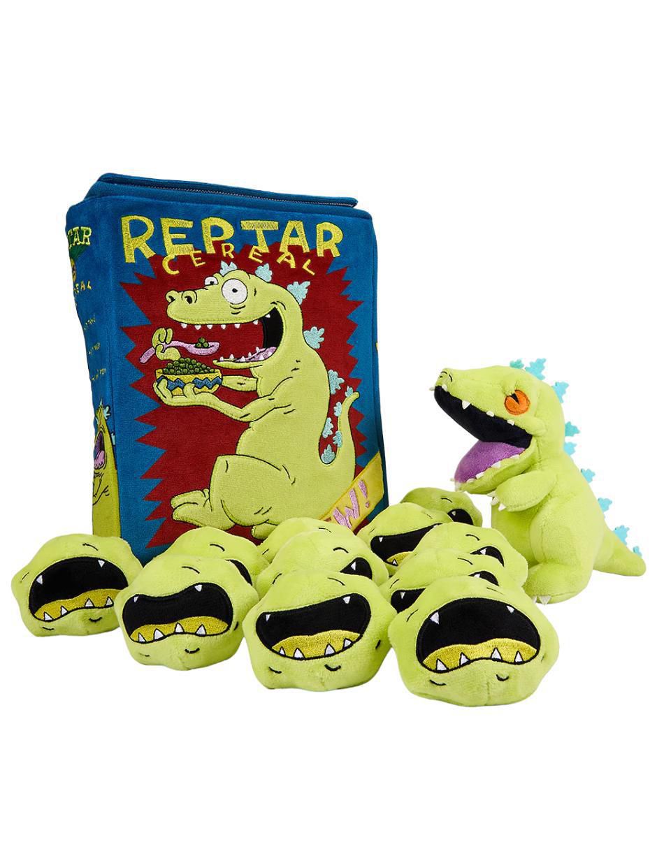Set de peluches de Reptar dinosaurio Caja de Cereales Interactiva de 25 cm