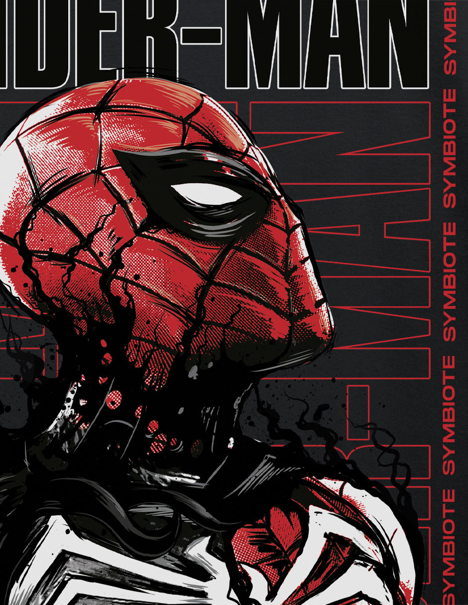 Playera Spider man y Venom manga corta para hombre 2