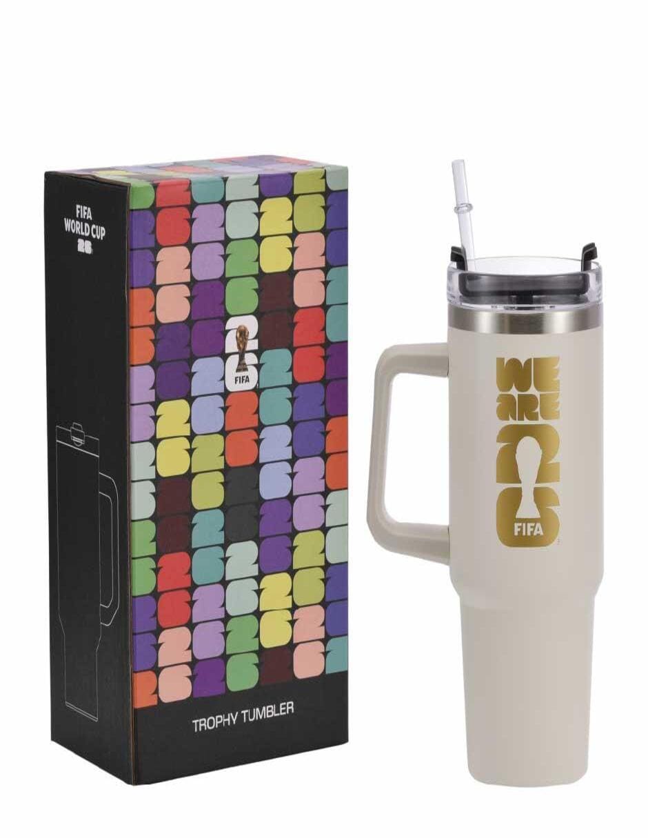 Termo de acero inoxidable Mundial 2026 con tapa rosca 880 ml Termo de acero inoxidable Mundial 2026 con tapa rosca 880 ml