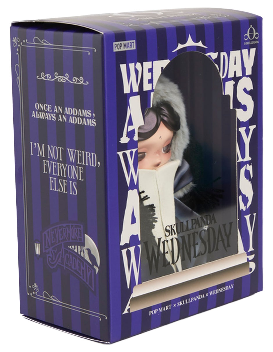 Figura de colección Skullpanda Wednesday Addams Pop Mart