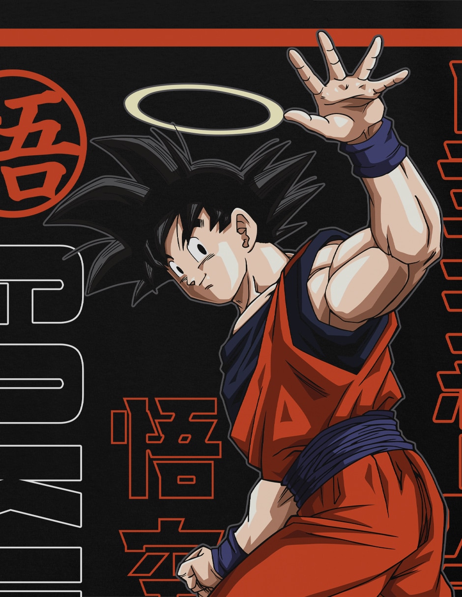 Playera mascara de latex dragon ball cuello redondo para hombre