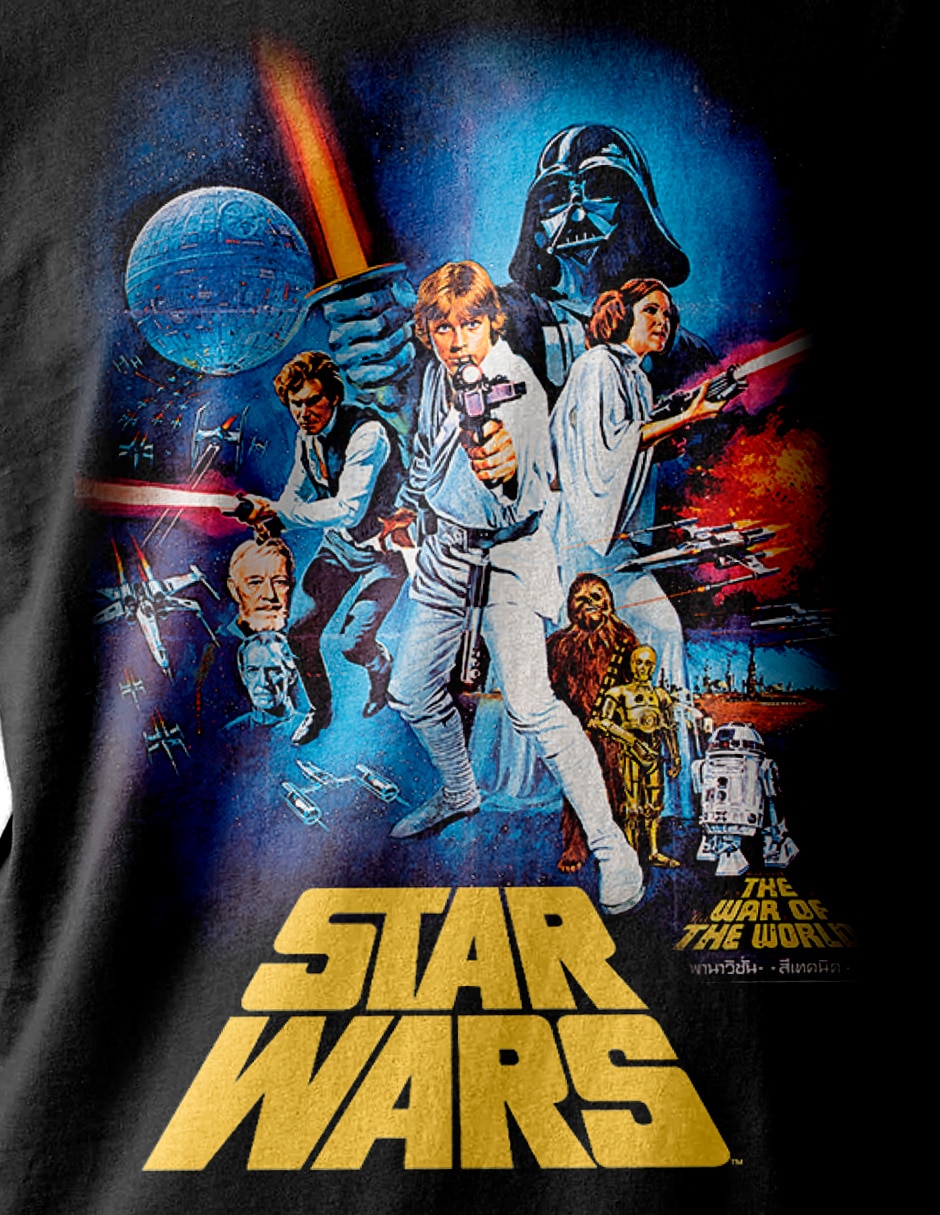 Playera aurimoda starwars cuello redondo para hombre