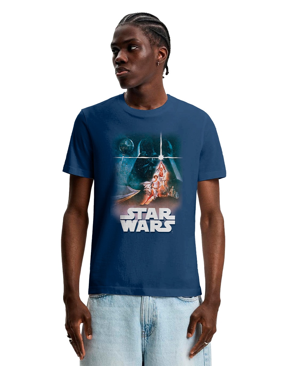 Playera starwars cuello redondo para hombre