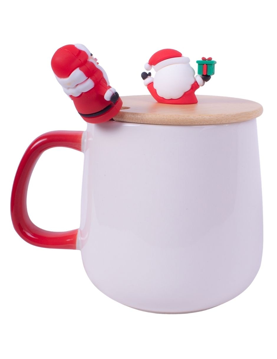 Taza navideña con tapa Navidad 5