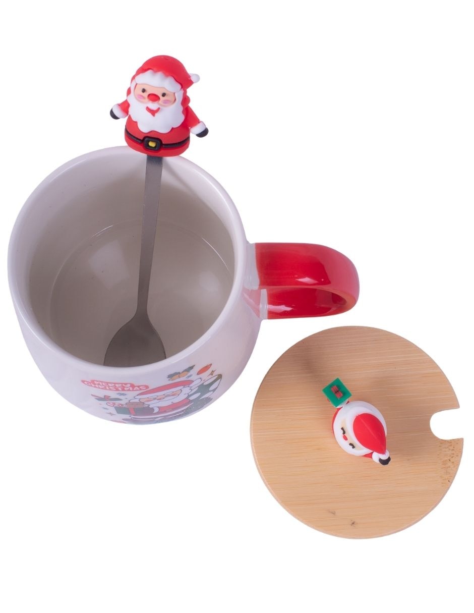 Taza navideña con tapa Navidad 2