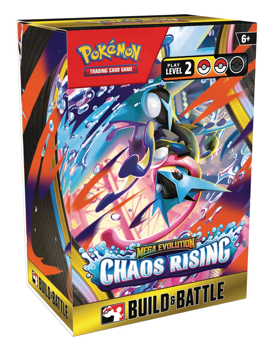 Cartas pokémon tcg: mega evolution chaos rising build & battle box tcg pokémon chaos rising pokémon