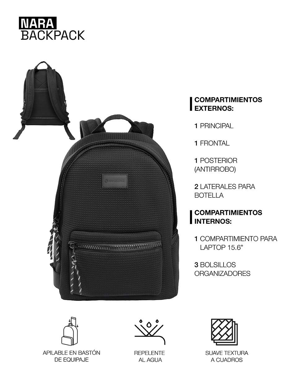 Mochila con portalaptop nara unisex 2