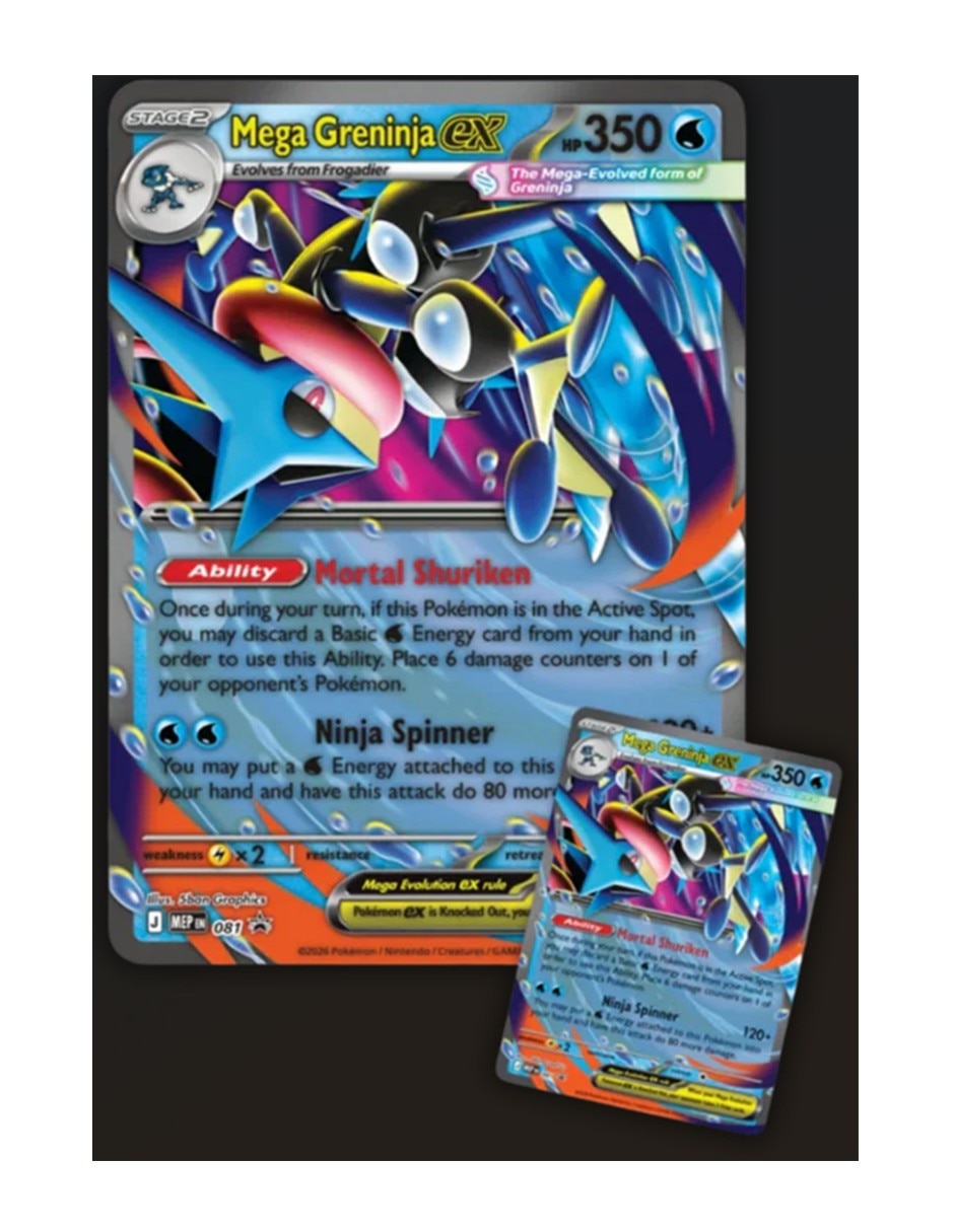 Mega Greninja ex Premium Collection TCG Chaos Rising 4