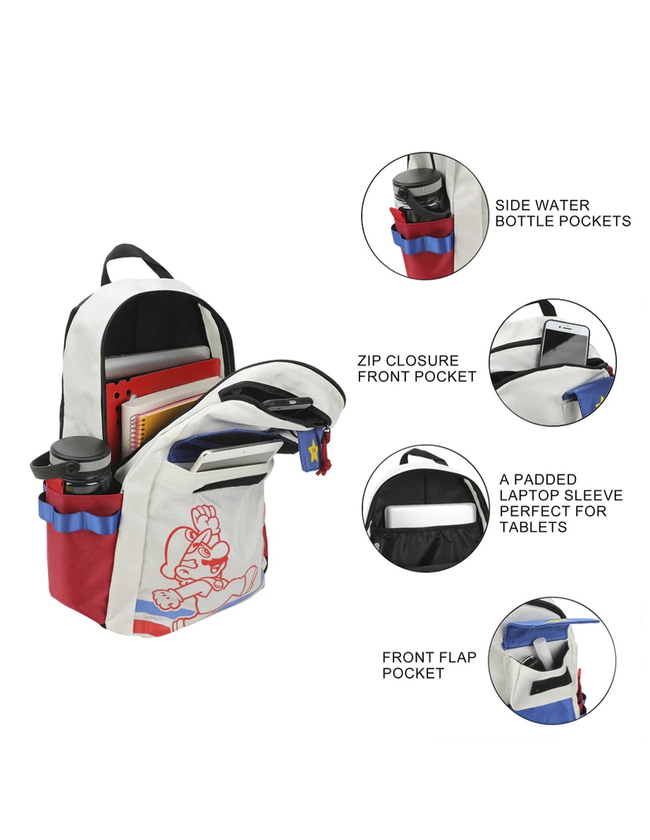 Mochila casual Super Mario unisex