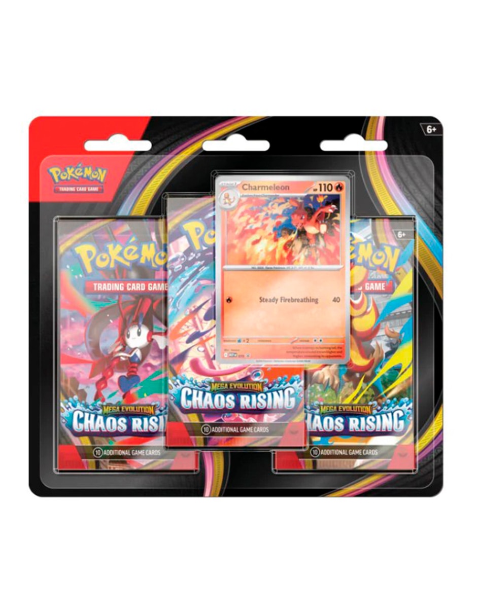 TRU TCG: Mega Evolution Chaos Rising Three-Booster Blister en Inglés TCG Chaos Rising TRU TCG: Mega Evolution Chaos Rising Three-Booster Blister en Inglés TCG Chaos Rising