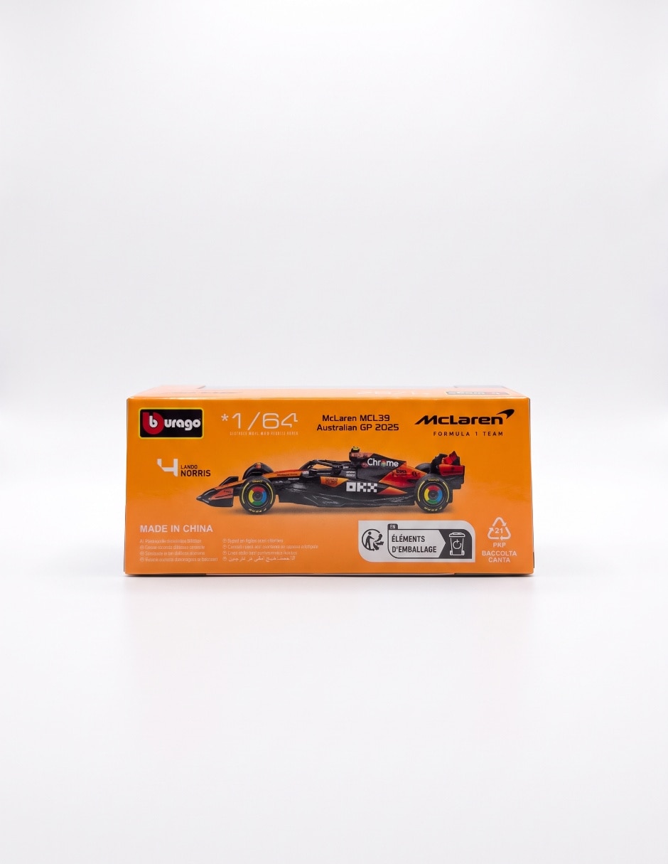 Vehiculo a escala 1:64 McLaren Mcl39 Australian Gp 2025 4
