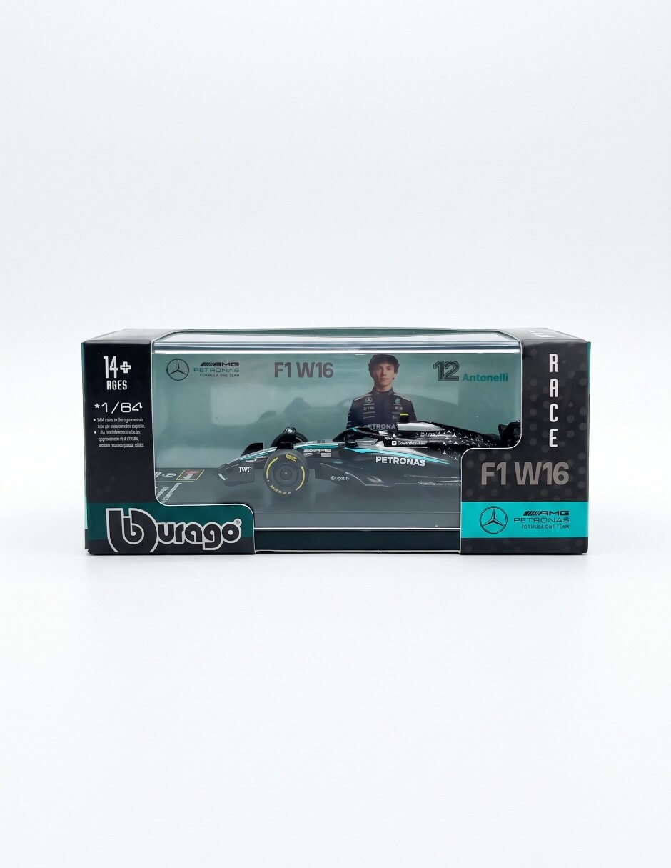 Vehiculo a escala 1:64 F1 W16 Amg Petronas Formula One Team 2