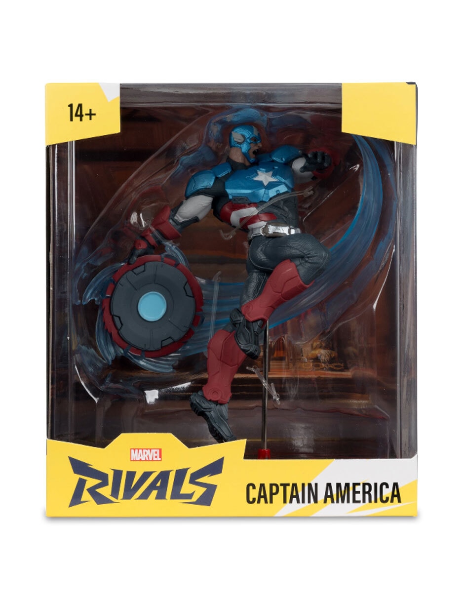 Figura de colección Marvel Rivals Capitan America Figura de colección Marvel Rivals Capitan America