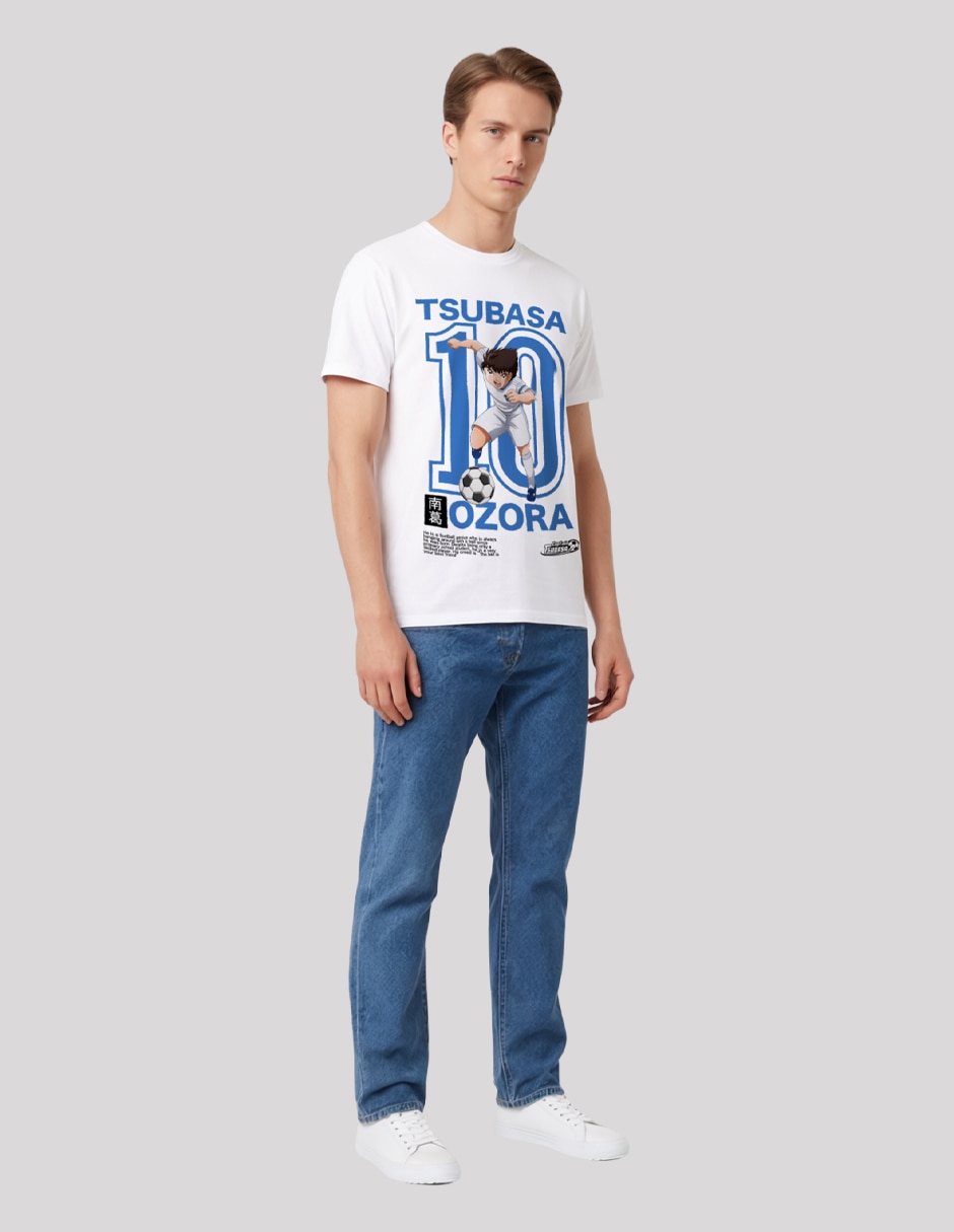 Playera Tsubasa cuello redondo para hombre 2