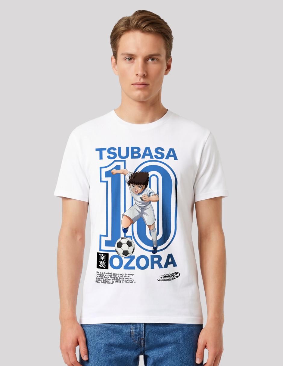 Playera Tsubasa cuello redondo para hombre 3