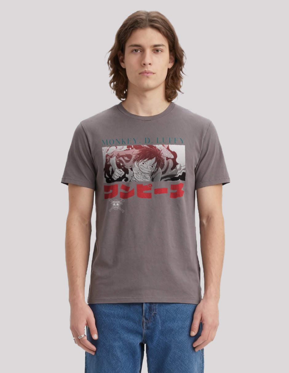 Playera One Piece cuello redondo para hombre 2