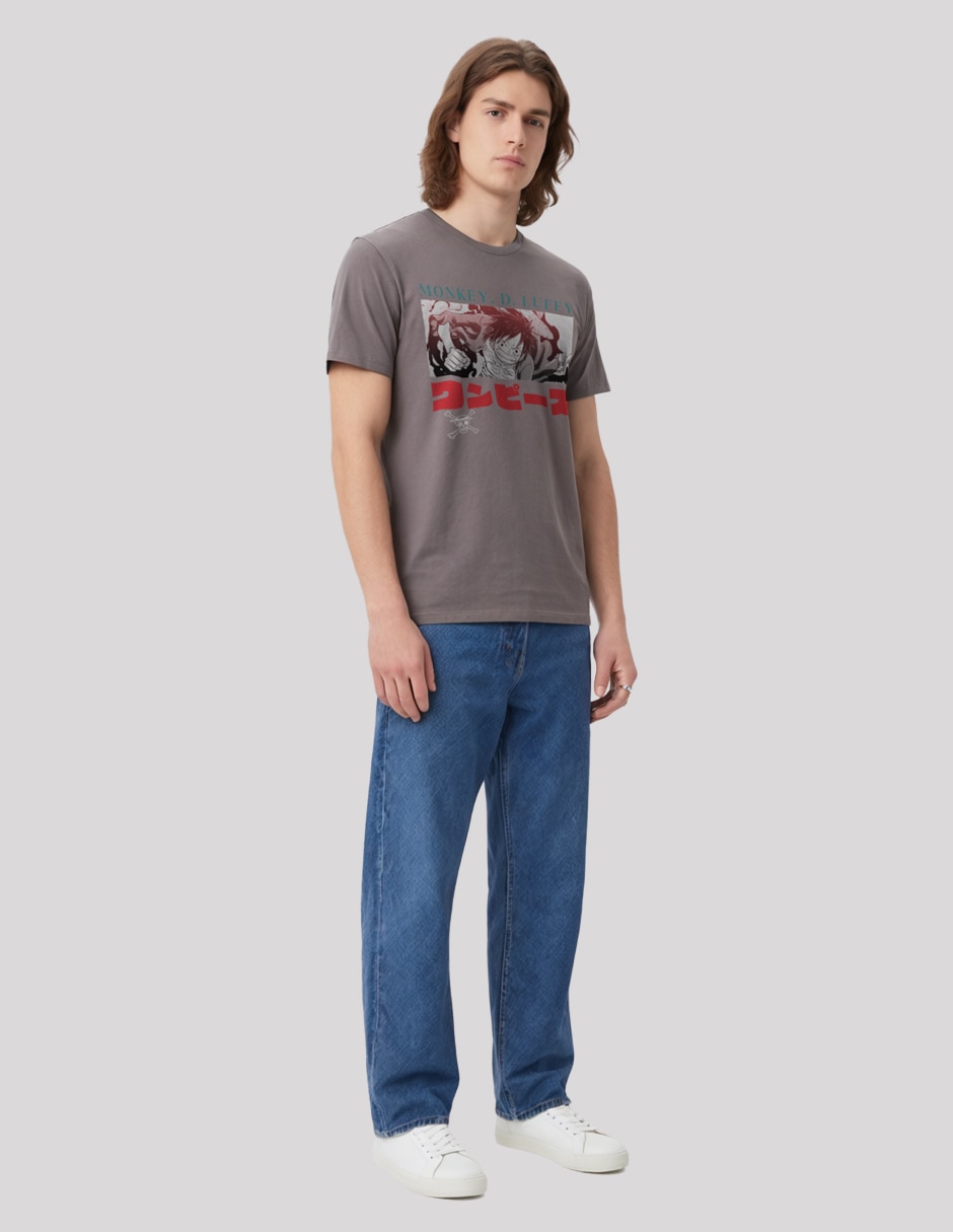 Playera One Piece cuello redondo para hombre 3