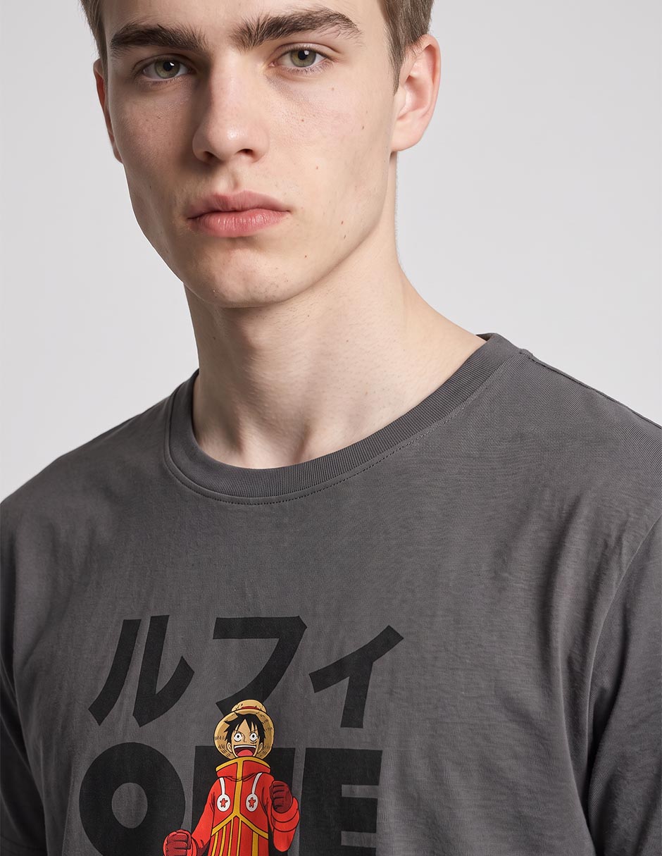 Playera one piece cuello redondo para hombre