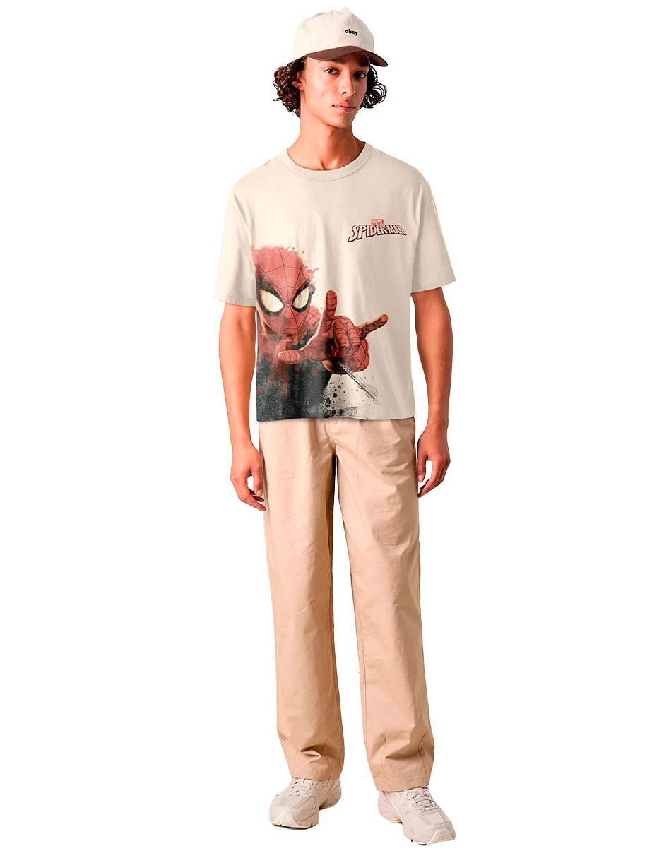 Playera Spiderman cuello redondo para hombre 2