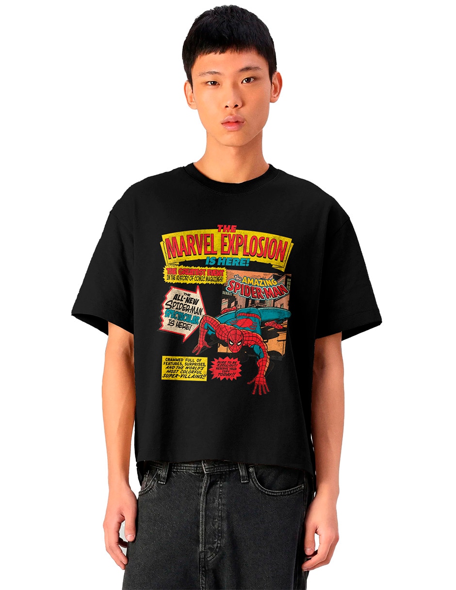 Playera Spiderman cuello redondo para hombre