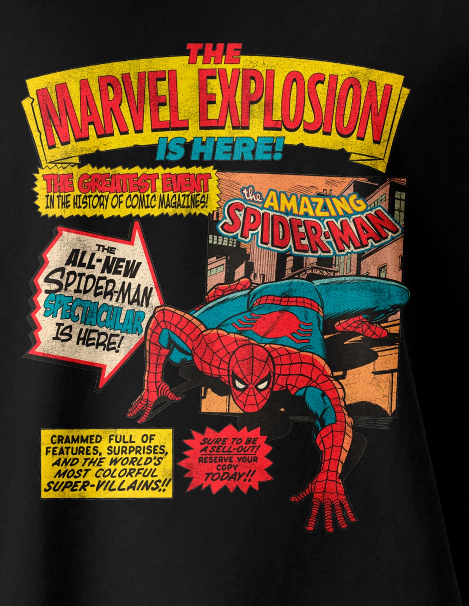 Playera Spiderman cuello redondo para hombre 4