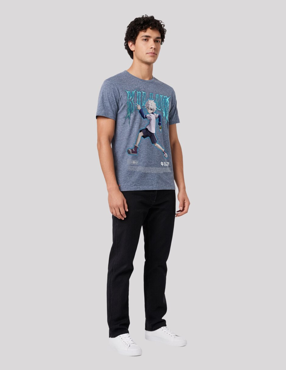 Playera Killua Caricatura manga corta para hombre