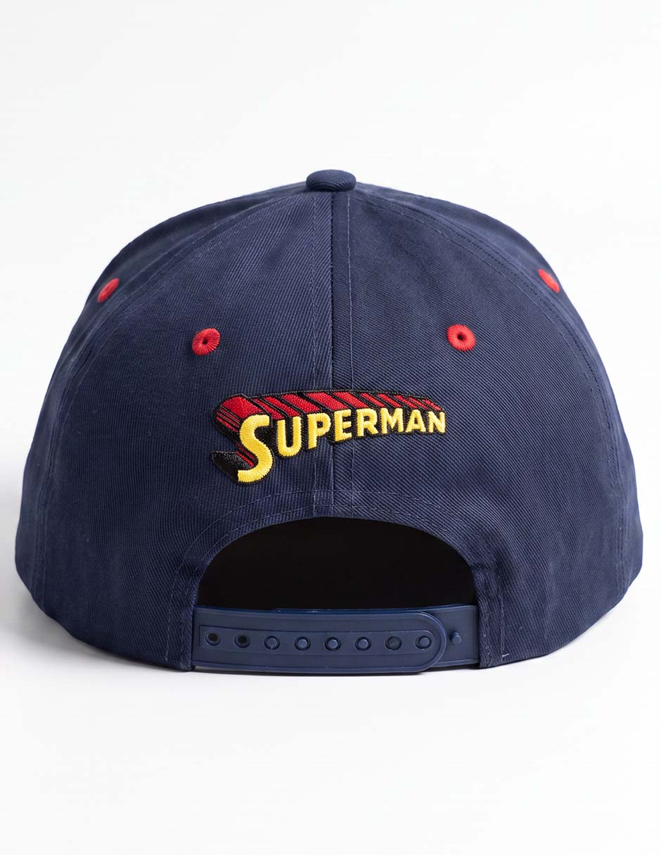 Gorra visera plana snapback casual Superman para hombre 2