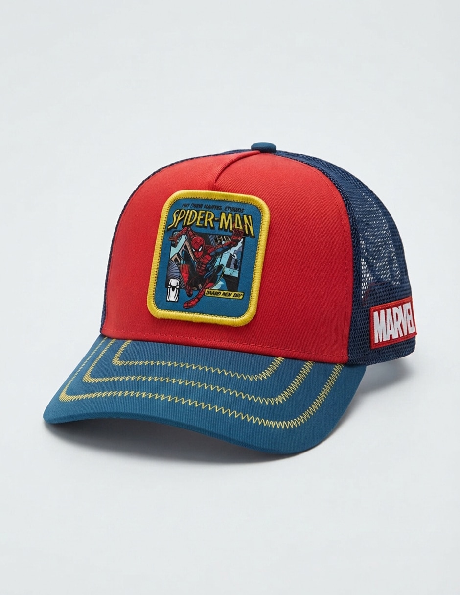 Gorra con visera curva sm marvel spiderman para hombre 1