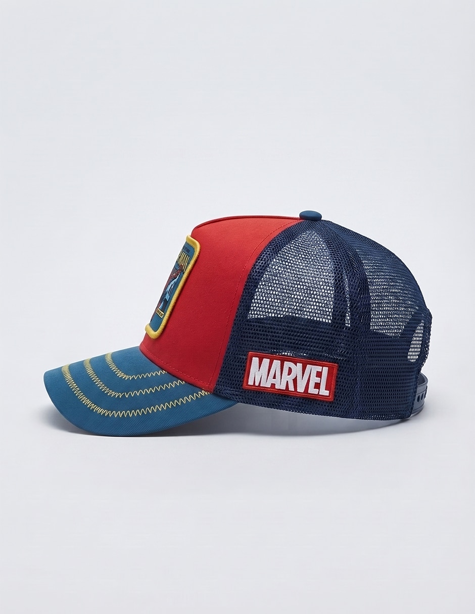 Gorra con visera curva sm marvel spiderman para hombre