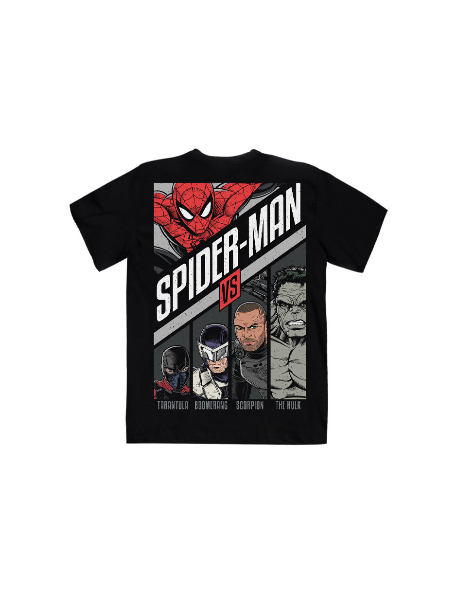 Playera Spiderman cuello redondo para hombre 4
