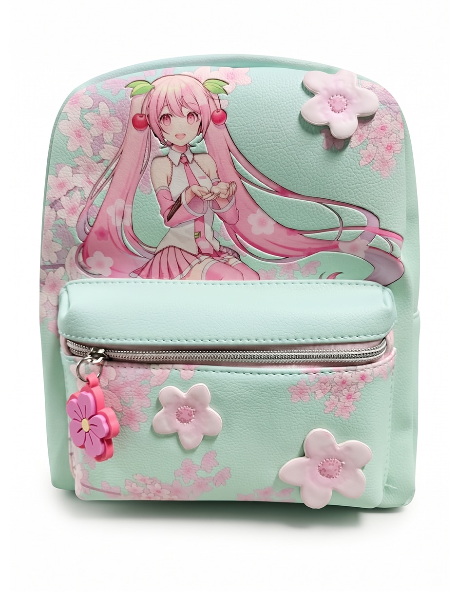 Mochila casual hatsune miku para niña