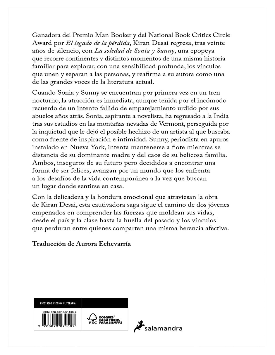 Libro la soledad de sonia y sunny kiran desai de kiran desai 3