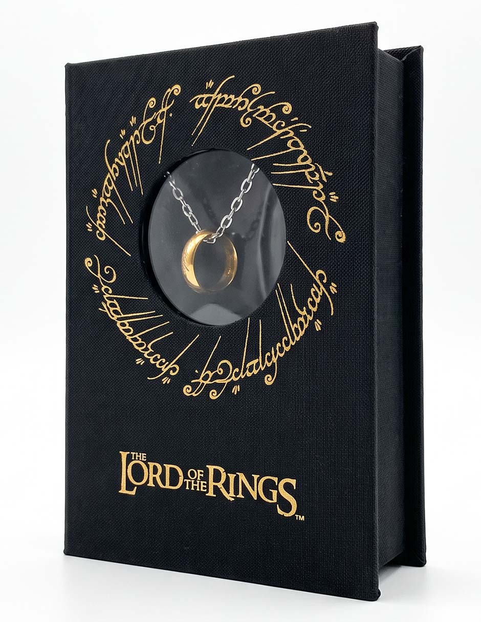 Colgante de anillo the lord of the rings de acero inoxidable
