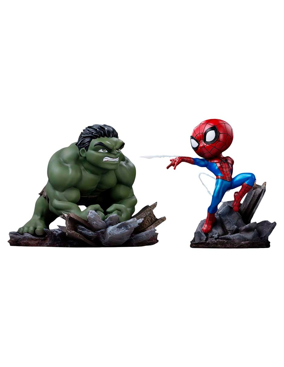 Set figura de acción Marvel Spider-Man y Hulk Collectors
