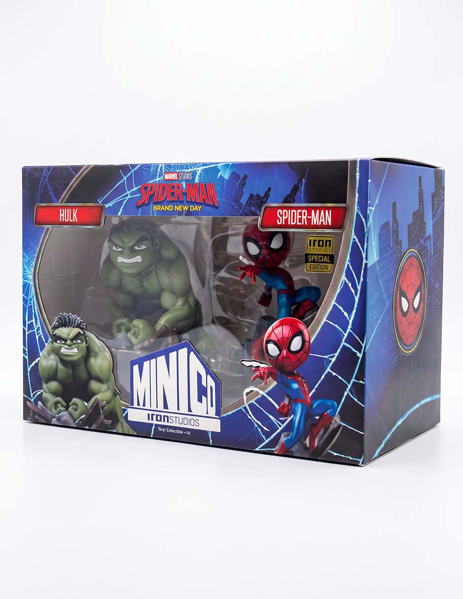 Set figura de acción Marvel Spider-Man y Hulk Collectors 4