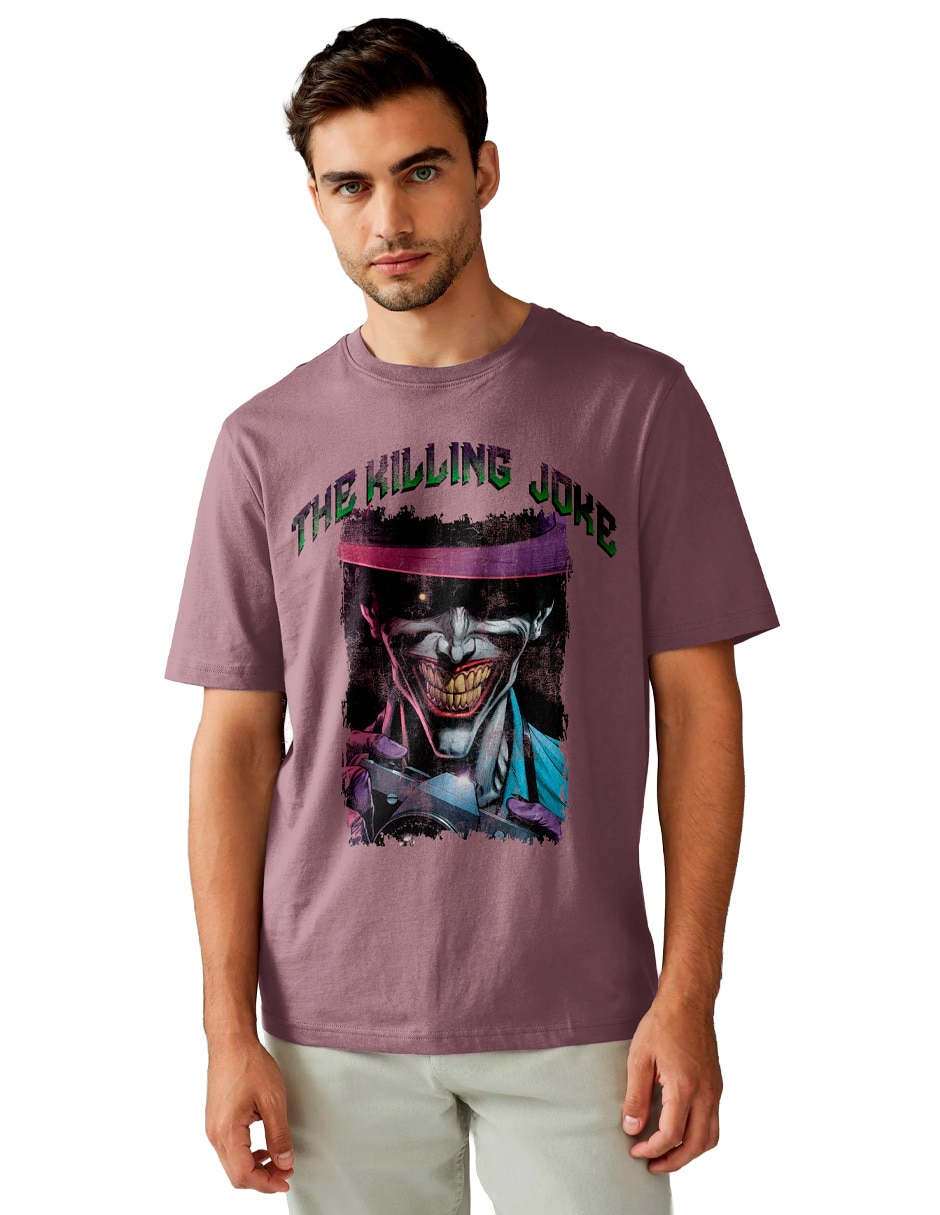 Playera The Joker cuello redondo para hombre Playera The Joker cuello redondo para hombre